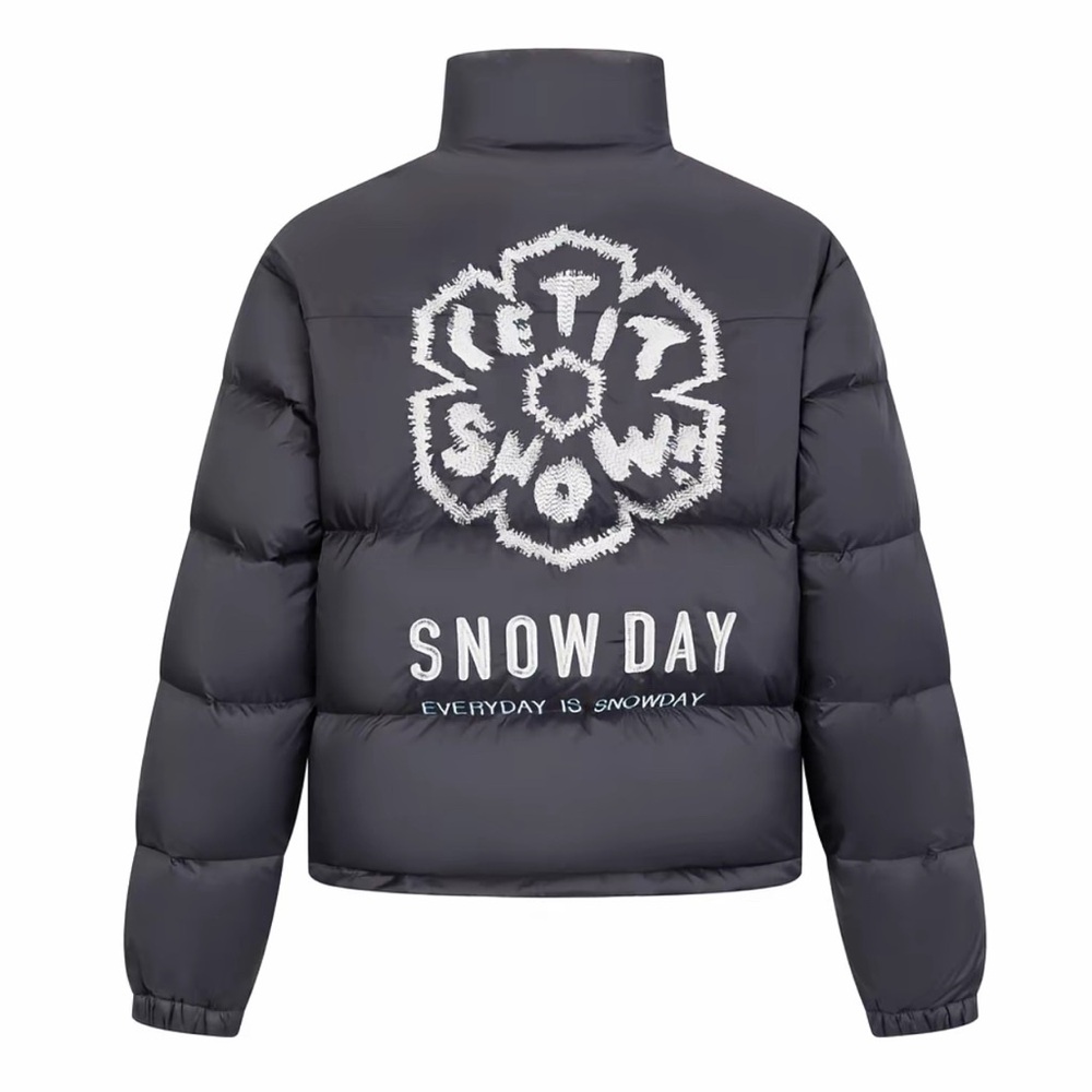 Snow Day snowflake down jacket size large